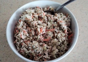 Homemade Cole Slaw as a side dish - The Surprised Gourmet