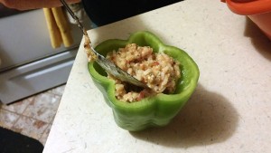 Stuffing bell pepper - The Surprised Gourmet